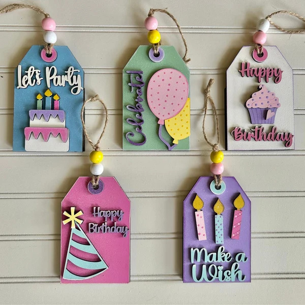 Custom Birthday Tags