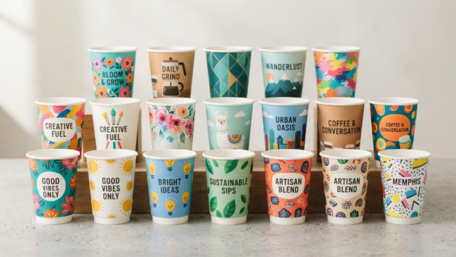 Custom paper cups