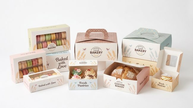 Custom bakery boxes for packaging and protecting baked goods