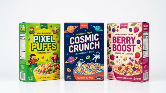 Custom cereal boxes wholesale