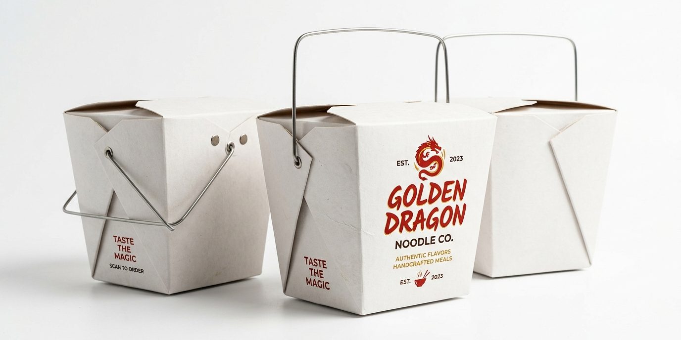 Custom noodle boxes