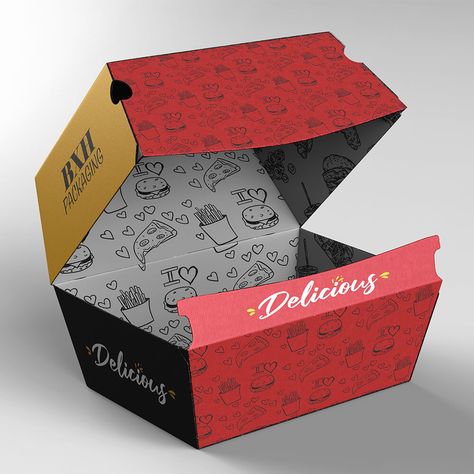 custom burger packaging